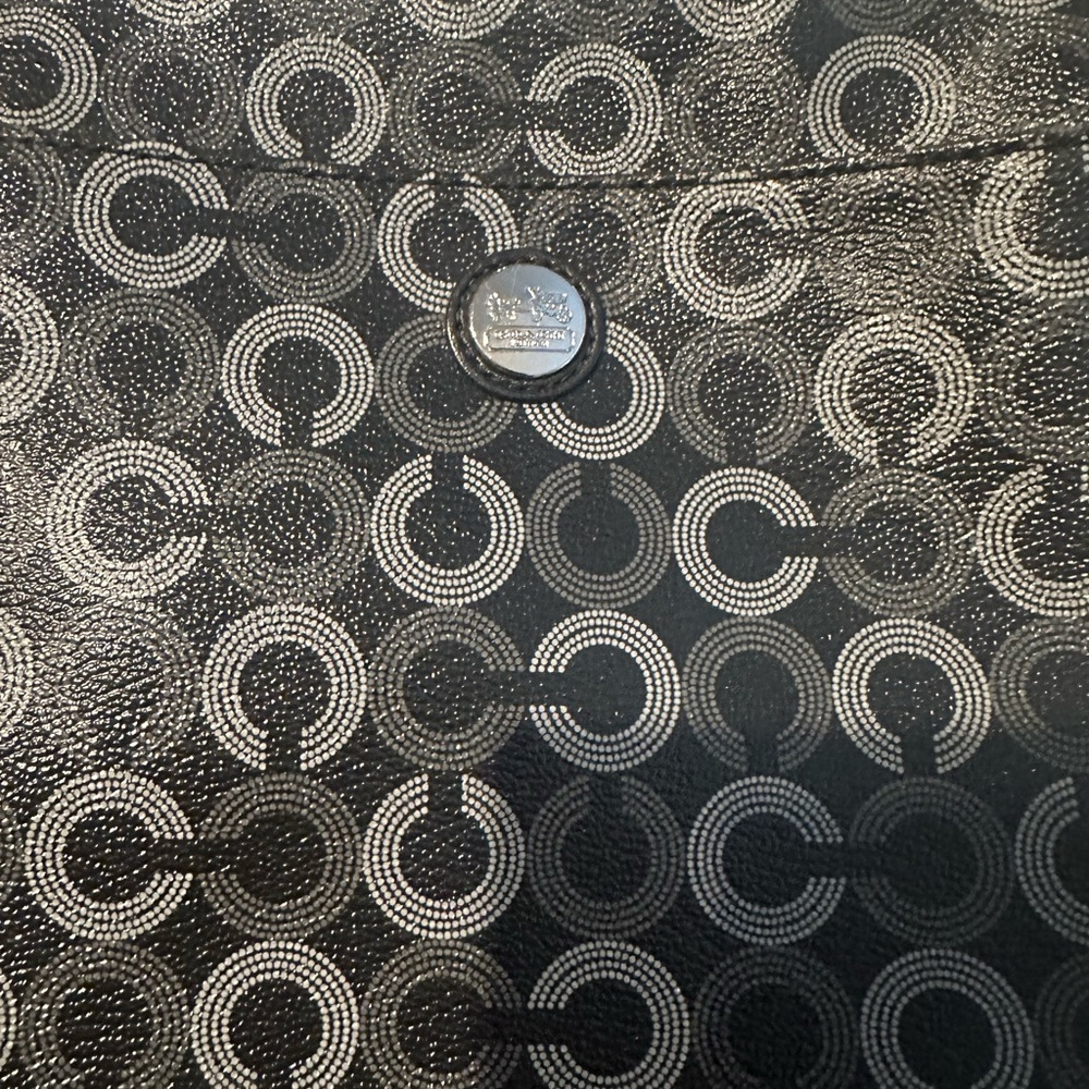 Coach Black Op Art Signature Crossbody Bag - Picture 3 of 12